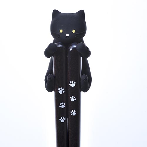 名入れ ギフト LXX 箸セット 猫の箸 & だっこ猫 箸置き 専用BOX入り