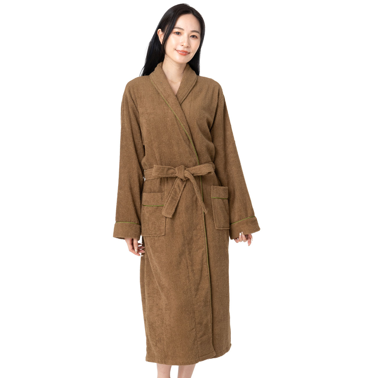 ORIGINLIFE（オリジンライフ） バスローブ ガウン タオル地 綿100