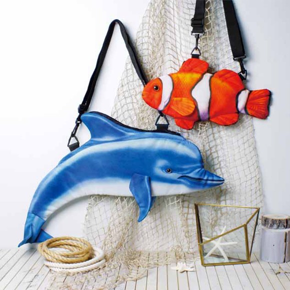TIMMY WOODS ショルダーバッグ 魚 熱帯魚 アニマル 肩がけ キッズバッグ フィッシュバッグ クマノミ 子供用 キッズ カバン 鞄