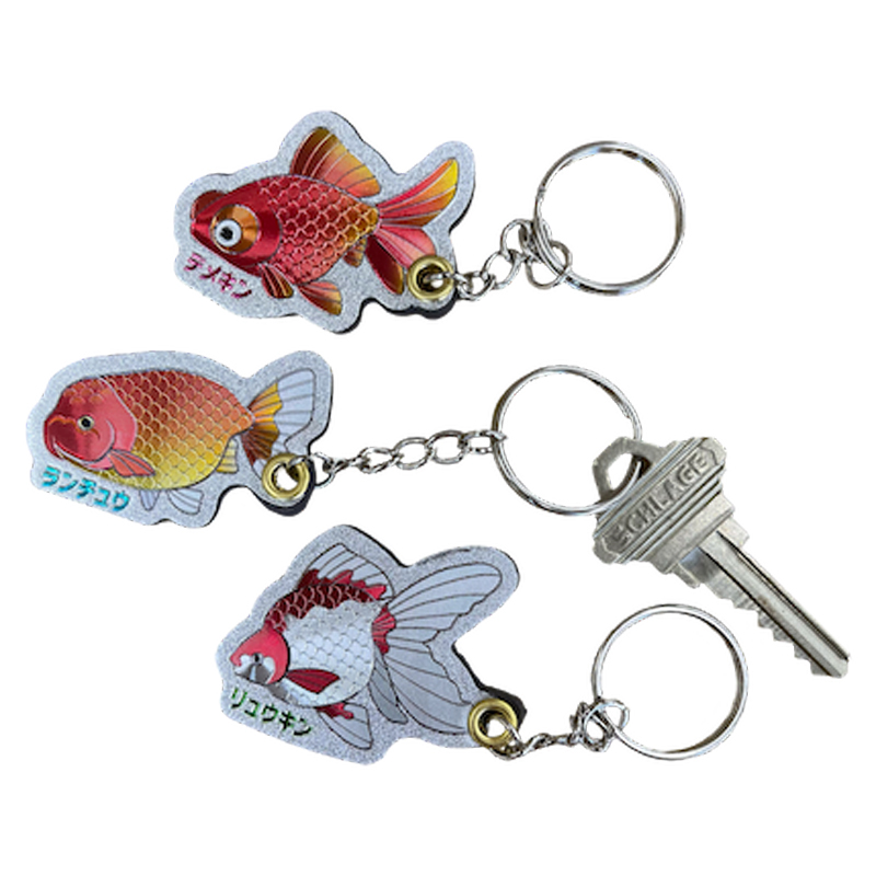 【541】金魚のキーホルダー／オーバル 541】金魚のキーホルダー／オーバル 9809d1530c087b878820e1aaf25e41