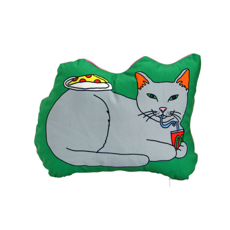 猫くん  yoglbo max カバー ブラック グリーン 黒 緑 仲良し猫 刺繍クーラーバッグ（カーキ） - Atsuko Matano 公式