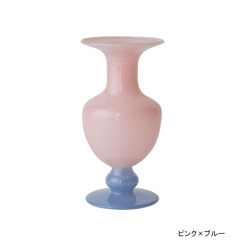 amabro アマブロ ミニ ベース ツートーン 一輪挿し 花瓶 小さい 卓上 ミルクガラス オブジェ インテリア おしゃれ かわいい 北欧風