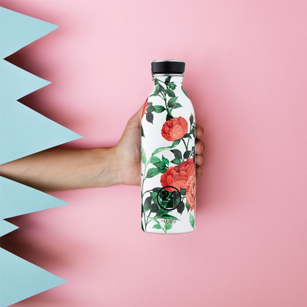水筒 軽い 花柄 おしゃれ 500ml 軽量 ステンレスボトル 24ボトルズ