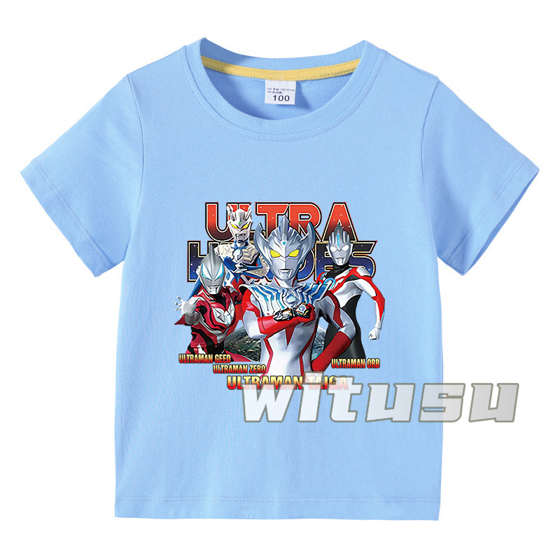 【15色】春夏新作 子供服 半袖Tシャツ ウルトラマン 100%綿 ラウンドネック 丸首 男の子女の子向け 子ども服 小学生から幼稚園児に最適 80-150cm｜orikasasutore｜03