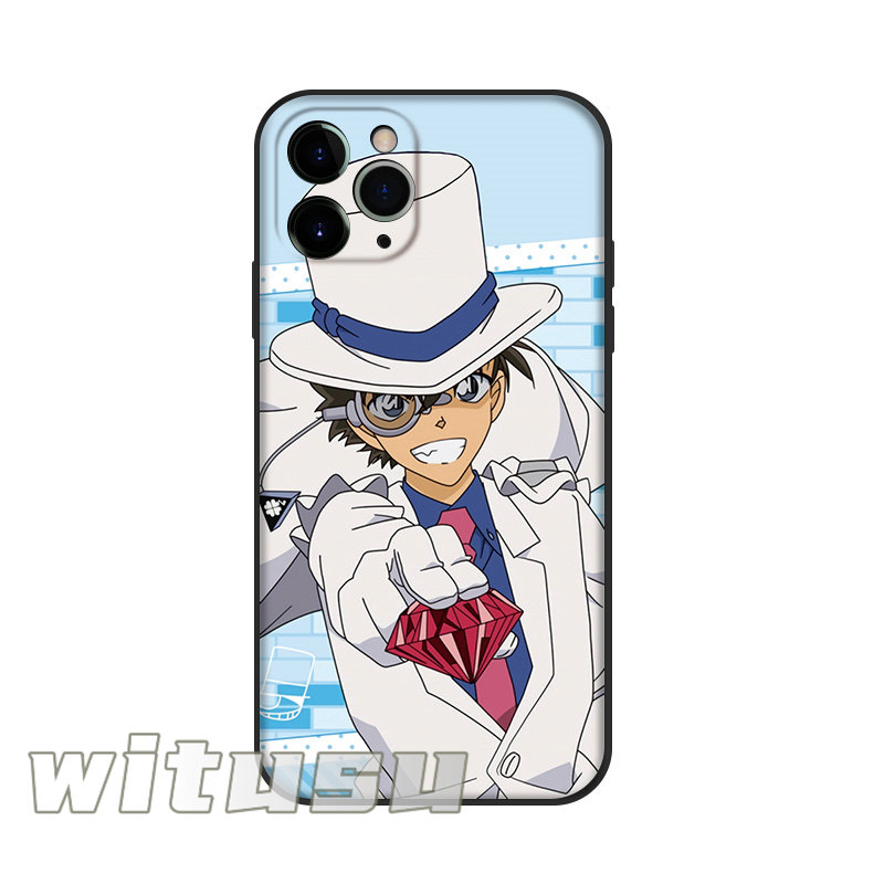 名探偵コナン 怪盗キッド 携帯ケース iPhone 6s iPhone 7 8 14 plus iPhoneX XS MAX XR pro max tpu 対応 スマホケース 強化ガラス 鏡面 レンズ保護 ケース｜orikasasutore｜07