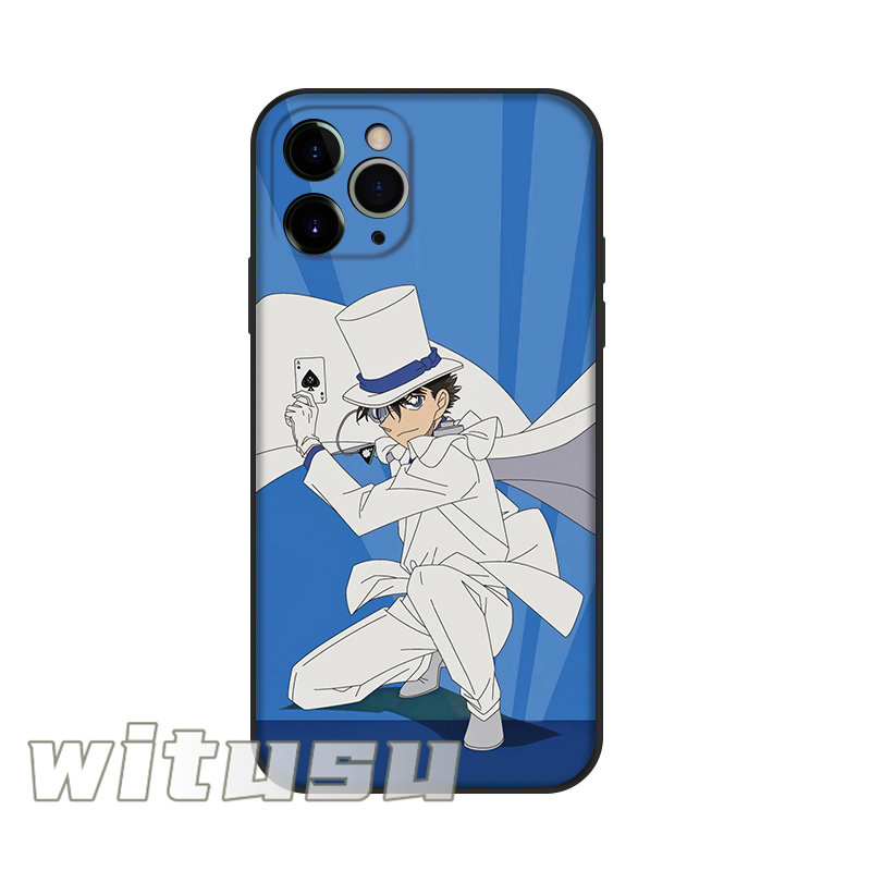 名探偵コナン 怪盗キッド 携帯ケース iPhone 6s iPhone 7 8 14 plus iPhoneX XS MAX XR pro max tpu 対応 スマホケース 強化ガラス 鏡面 レンズ保護 ケース｜orikasasutore｜09