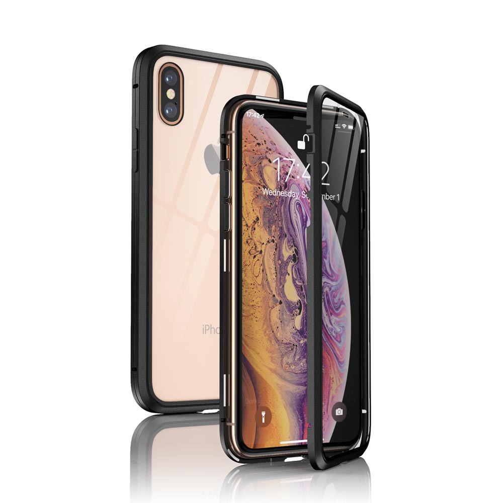 iPhone ケース iPhone SE (第三世代/第二世代) バンパー iPhone13 Pro Max 12 11 XR Xs SE3 SE2 8 7 マグネット アルミ バンパー カバー 第3 第2世代 ブラック | ブランド登録なし | 10