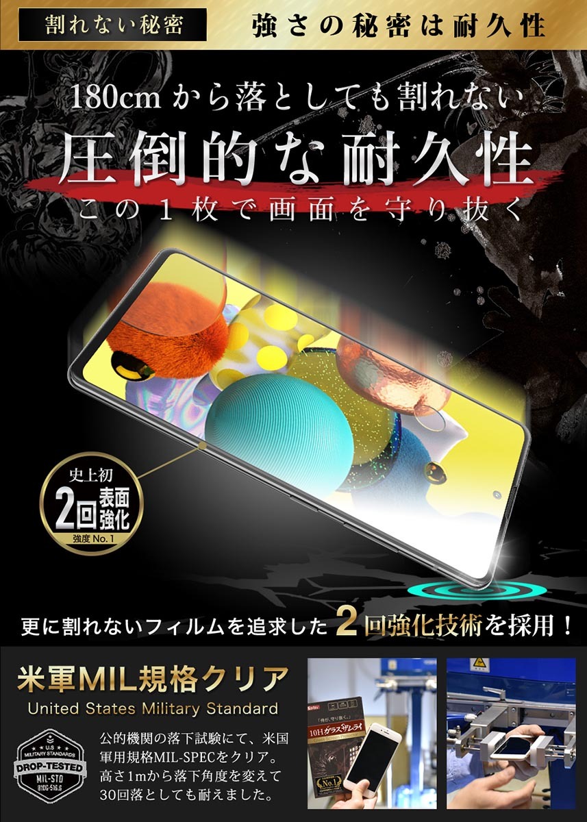 ガラスザムライ GALAXY A51 5G SC-54A SCG07 ガラスフィルム