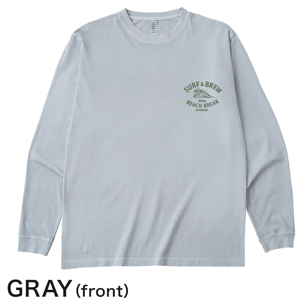 オリオンビール ロングスリーブTシャツ SURF&BREW GRAY BLACK グッズ