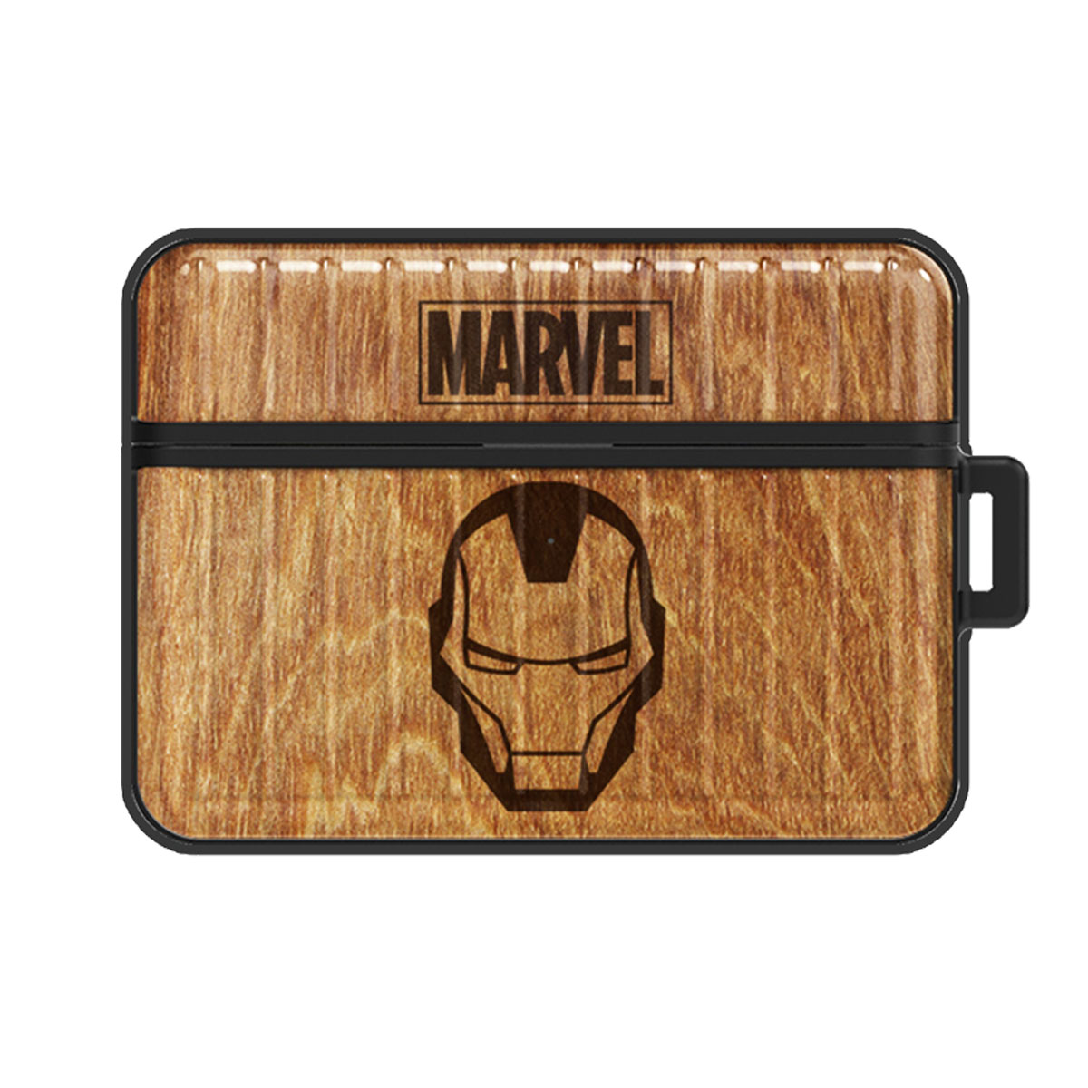 MARVEL Wood Style AirPods (Pro) Case for Armor エアー...