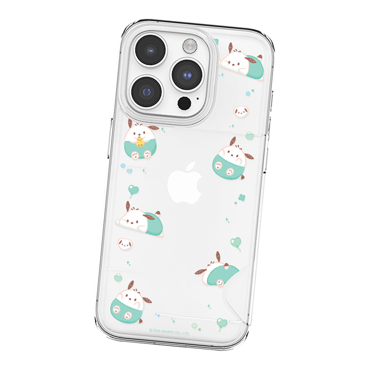 Sanrio Characters Funny Maru Circle Card Transparent Hard ケース iPhone 15 Plus Pro Max 14｜orionsys｜07