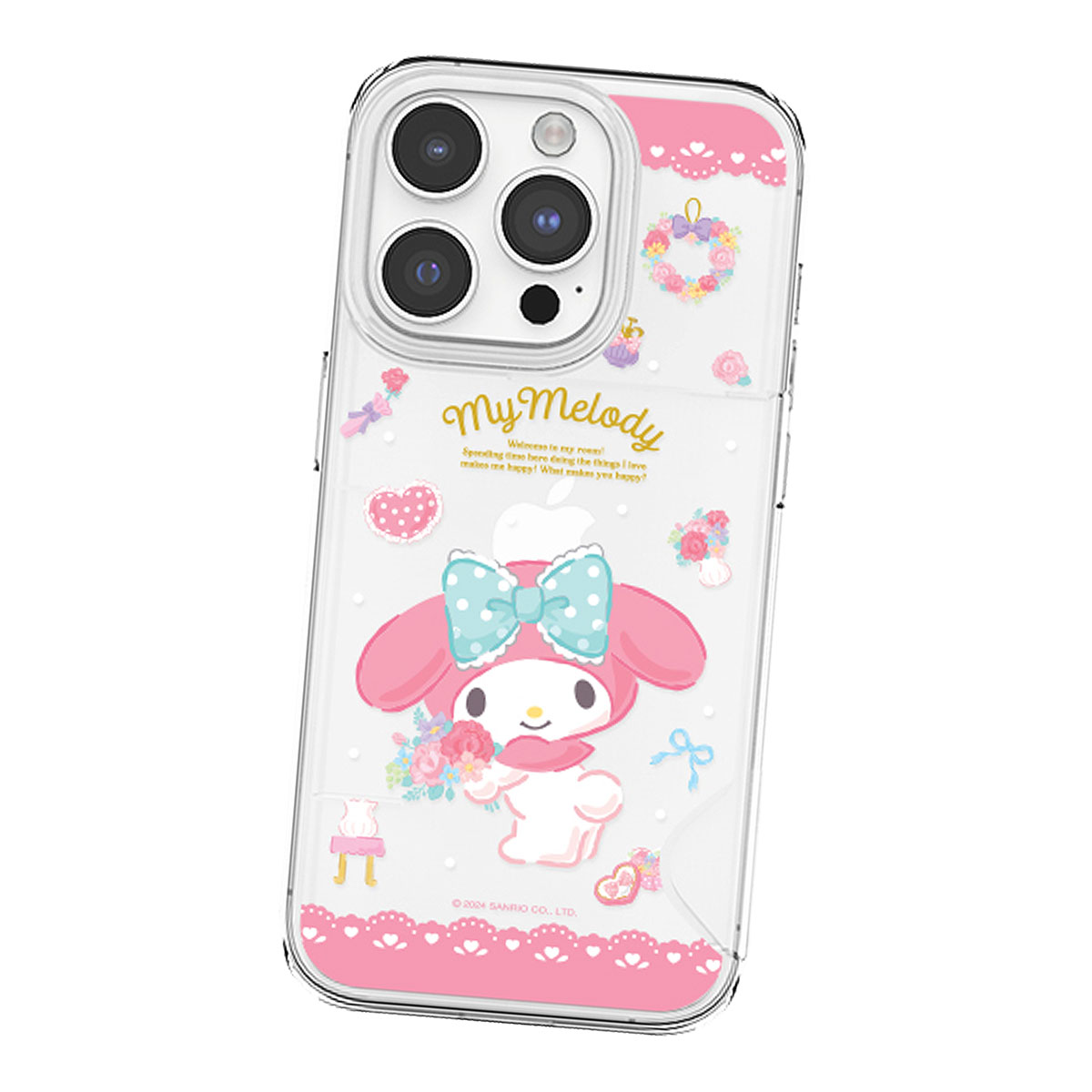 Sanrio Characters Happiness Room Card Transparent Hard ケース iPhone 15 Plus Pro Max 14｜orionsys｜04