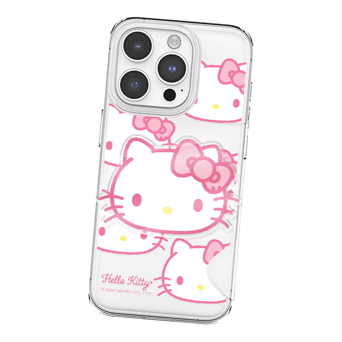 Sanrio Characters Head Card Transparent Hard ケース Acryl Smart Tok セット iPhone 15 Plus Pro Max 14｜orionsys｜04