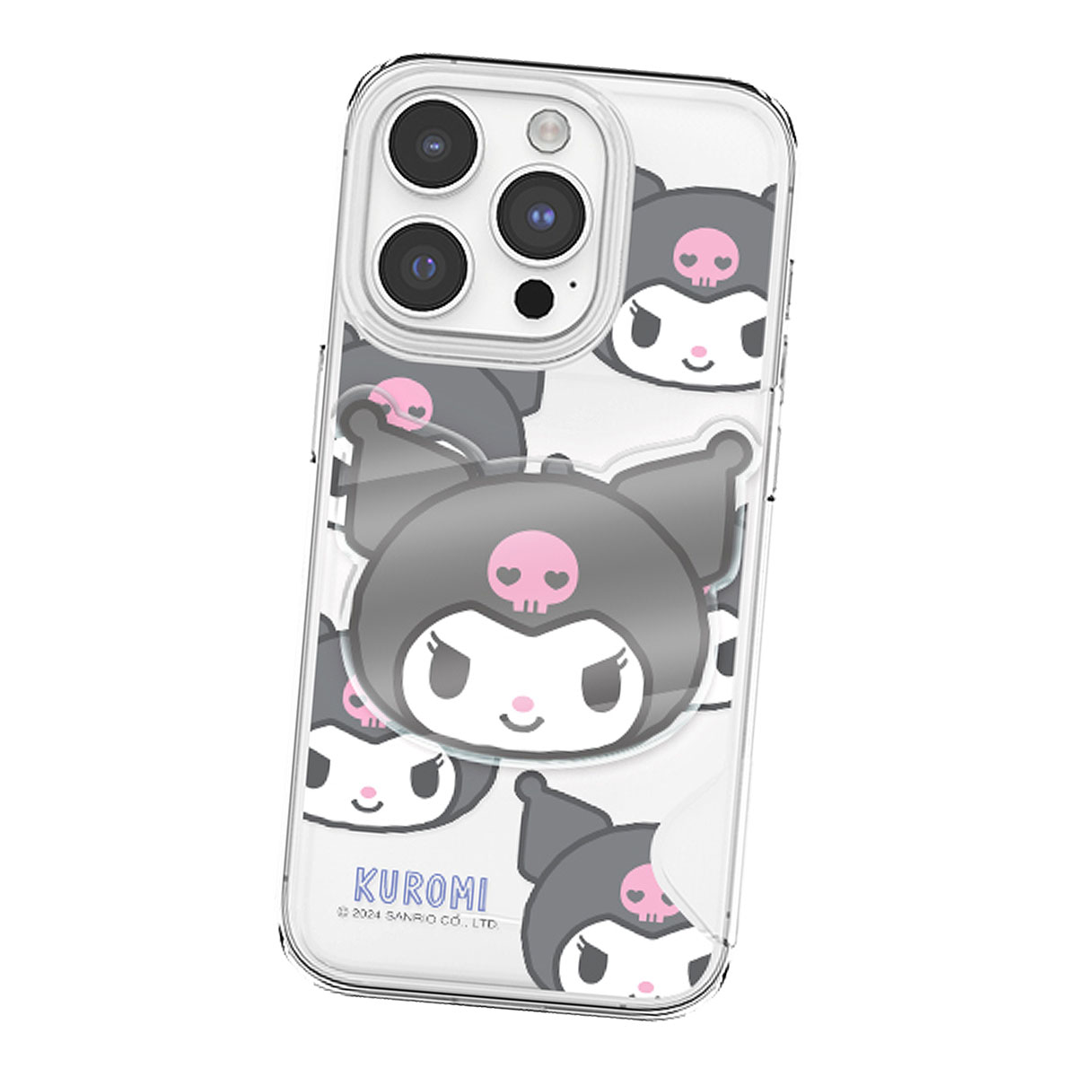 Sanrio Characters Head Card Transparent Hard ケース Acryl Smart Tok セット iPhone 15 Plus Pro Max 14｜orionsys｜06