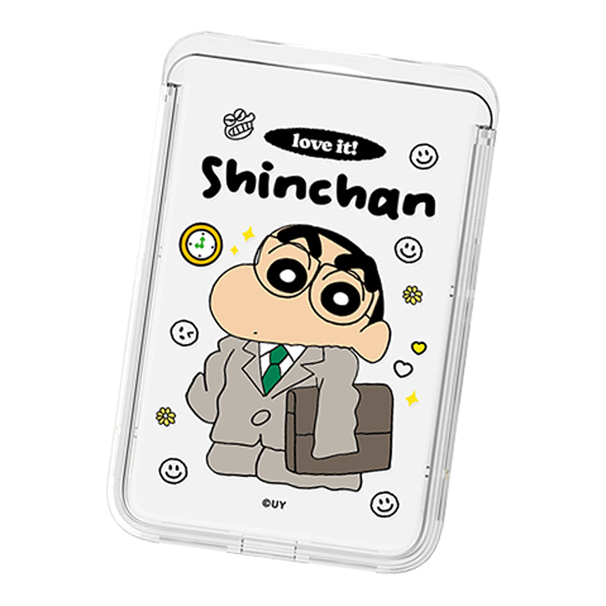 Crayon Shin-chan Love it! Clear MagSafe Slide Card Case カードケース |  | 01