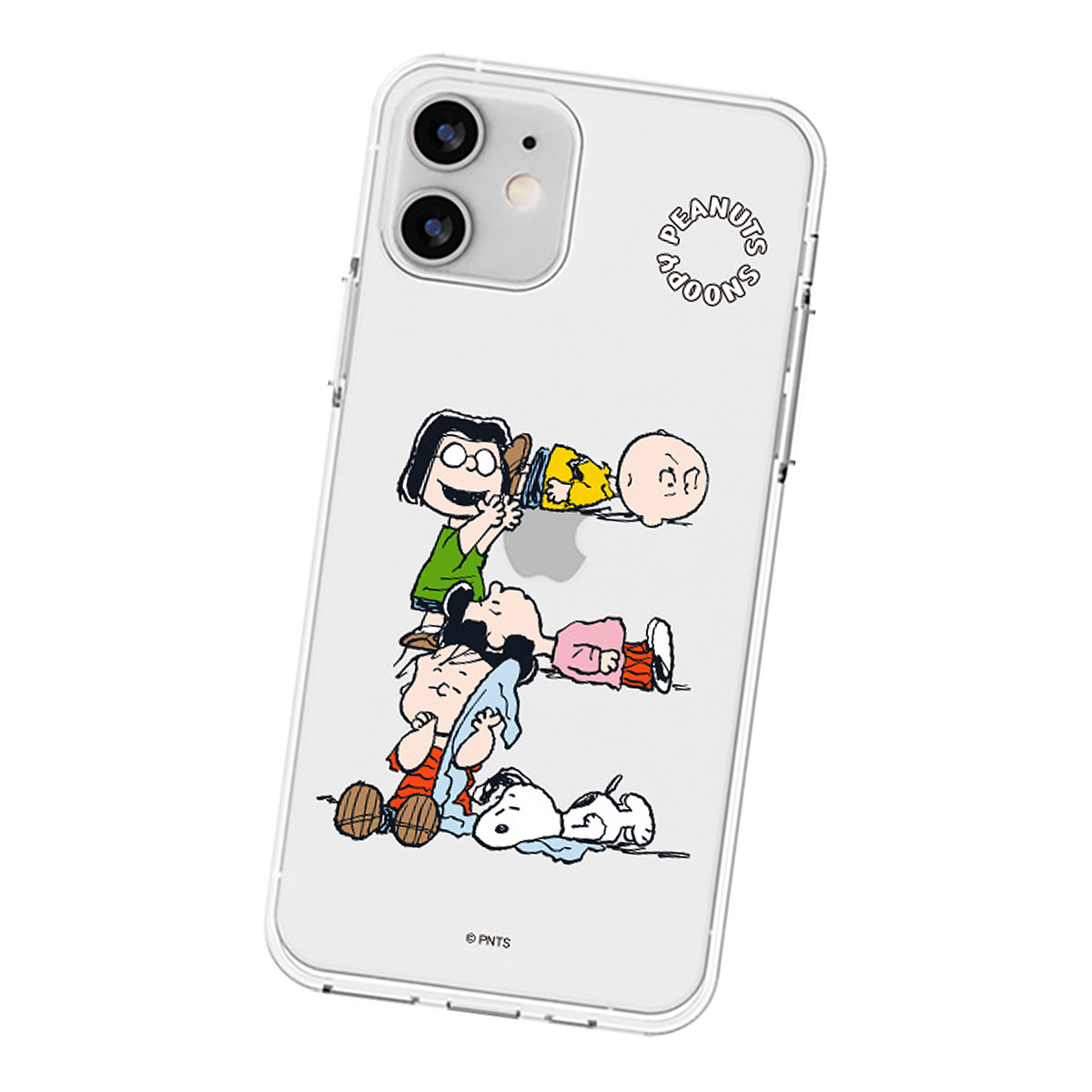 Snoopy Alphabet Game Clear Jelly ケース iPhone 15 Plu...