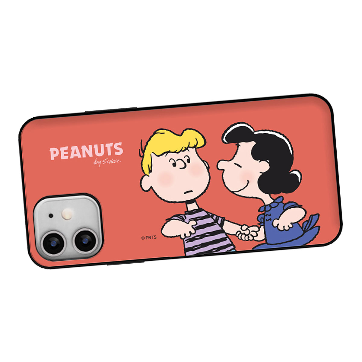 Snoopy Best Friends Card Door Bumper ケース iPhone 15 Plus Pro Max 