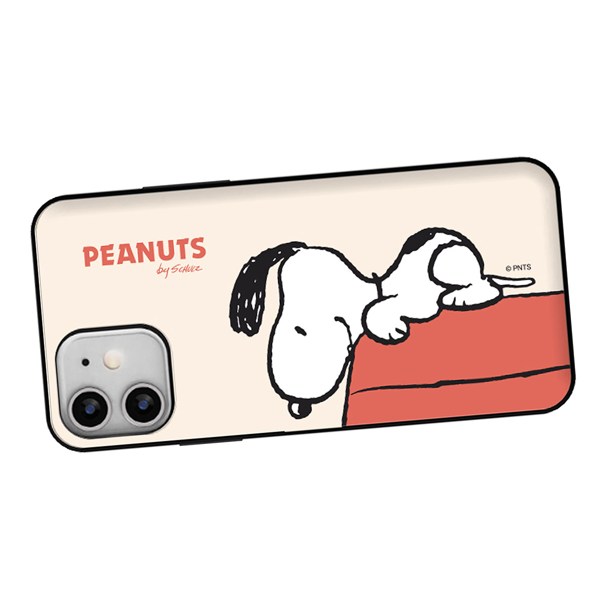 Snoopy Best Friends Card Door Bumper ケース iPhone 15 Plus Pro Max 