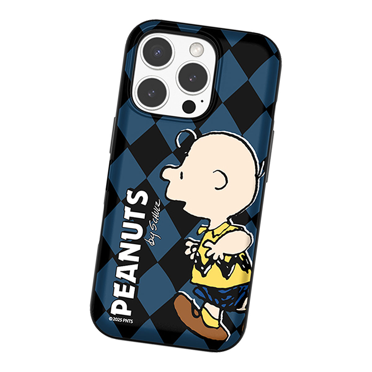 Snoopy Friends Run Pattern Card Door Bumper ケース iPhone 16e 16 Plus Pro Max 15 14 SE3 13 mini 12 SE2 11 8 7 | SNOOPY | 05