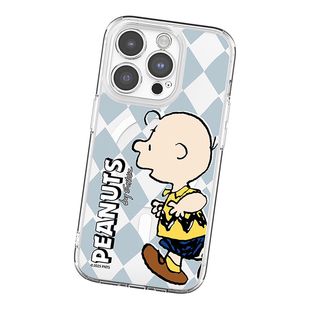 Snoopy Friends Run Pattern Lens Guard MagSafe ケース iPhone 16e 16 Plus Pro Max 15 14 13 mini 12 | SNOOPY | 05