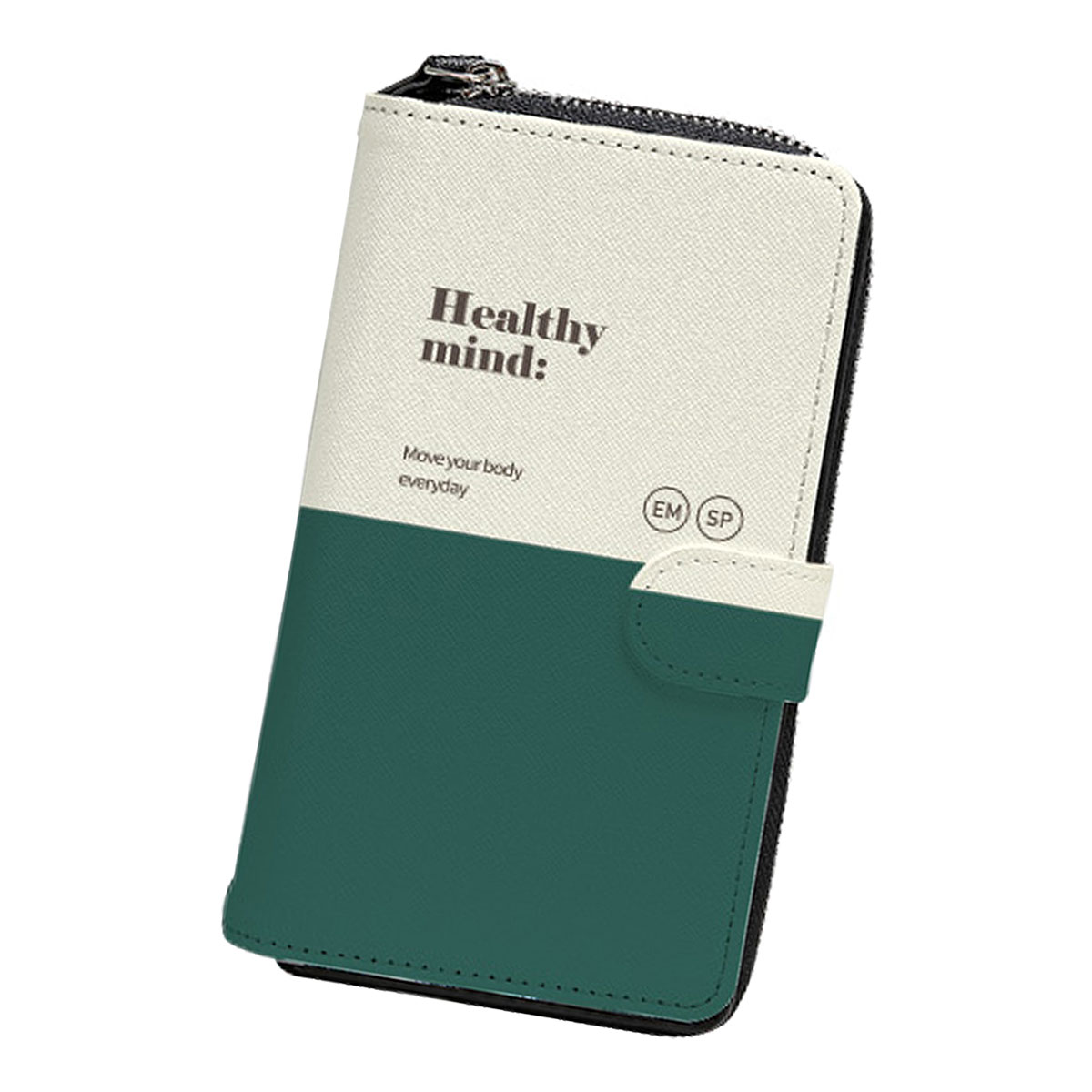 TryCozy Two-tone Color Saffiano Zipper Wallet 手帳型 ケース iPhone 16e 16 Plus Pro Max 15 14 SE3 13 mini 12 SE2 11 XS X 8 7 |  | 01