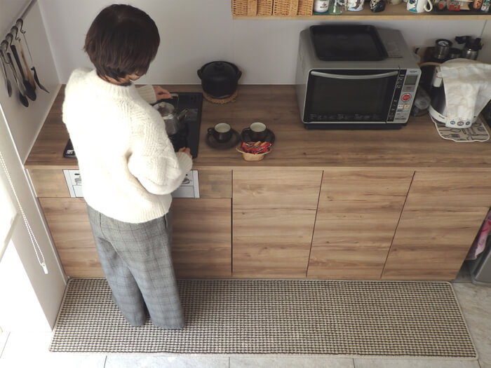 英国風キッチンマット45×210