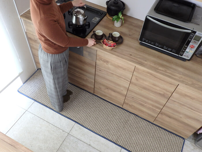 英国風キッチンマット45×210