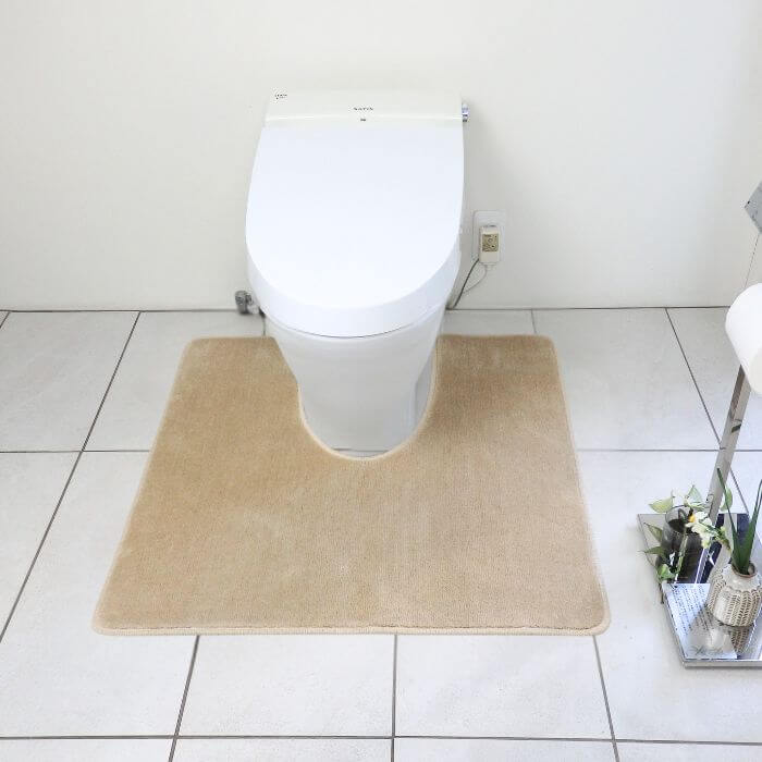ベージュトイレマット