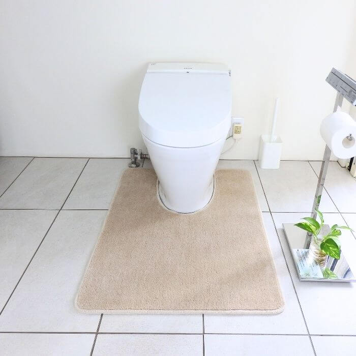 ベージュトイレマット