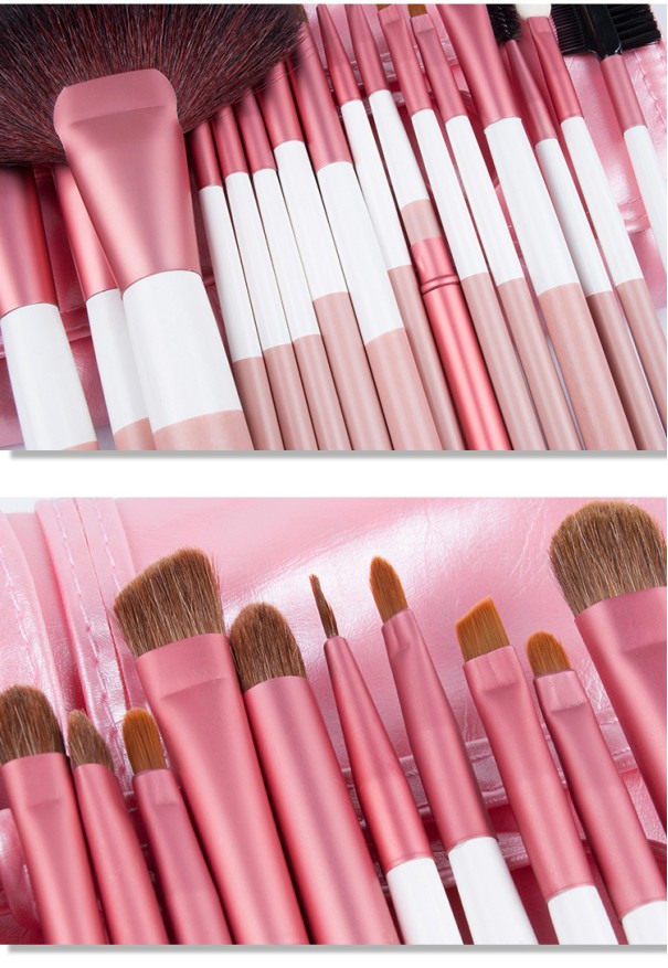 18本メイクブラシセット 化粧ブラシセット メイクブラシ収納ケース付