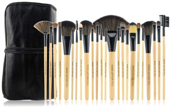 24本メイクブラシセット 化粧ブラシセット メイクブラシ収納ケース付