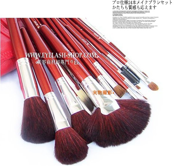 24本メイクブラシセット 化粧ブラシセット メイクブラシ収納ケース付