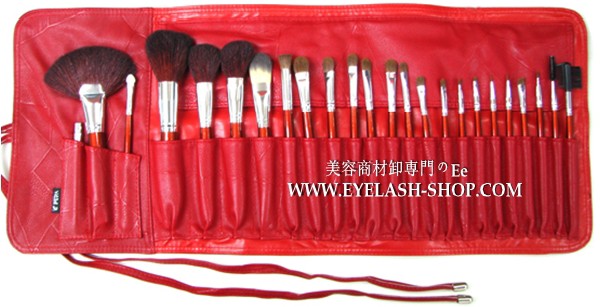 美容師用　メイクブラシセット 24本メイクブラシセット 化粧ブラシセット メイクブラシ収納ケース付