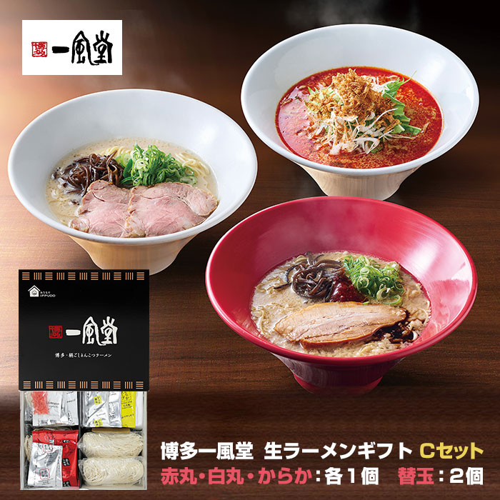 一風堂（IPPUDO） 博多 絹ごしラーメンセット Cセット 一風堂ラーメン