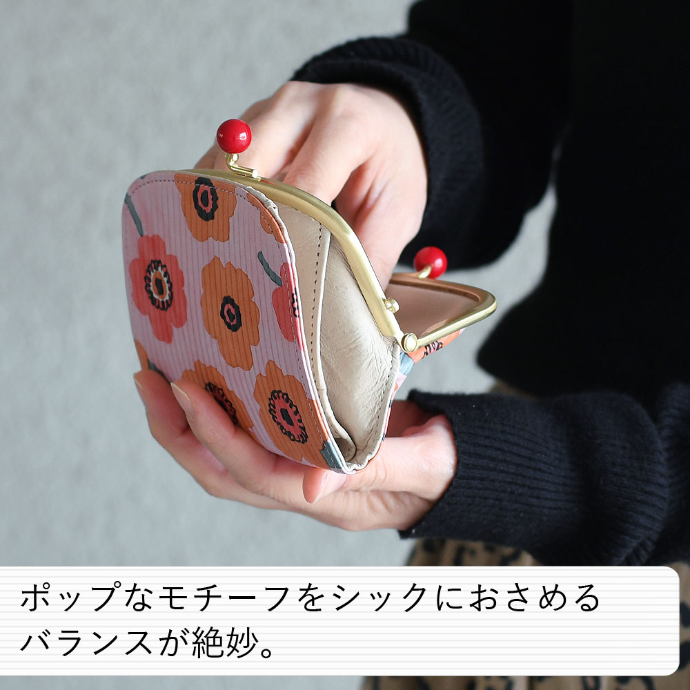 【日本製】 ANTI FORME 日本 がま口 レディース 京友禅 二つ折り財布 DESIGN アート・デザイン・音楽