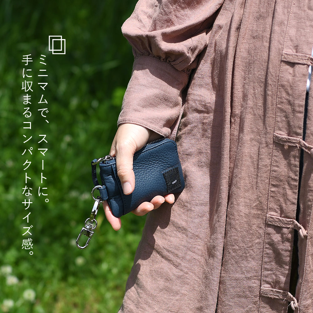 waku 小銭入れ L字ファスナー l型 レディース 本革 柔らかい