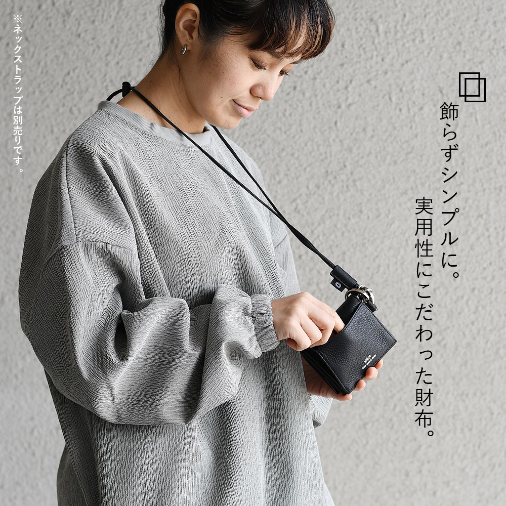 waku（ワク） ミニ財布 二つ折り財布 レディース 本革 柔らかい
