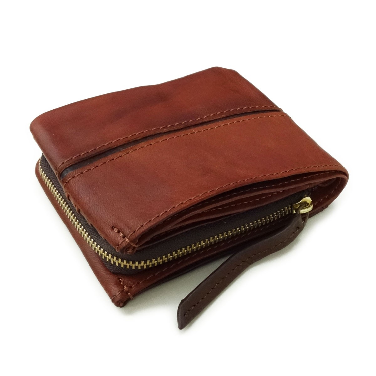 BAGGY PORT（バギーポート） 二つ折り財布 L字ファスナー 大容量 本革