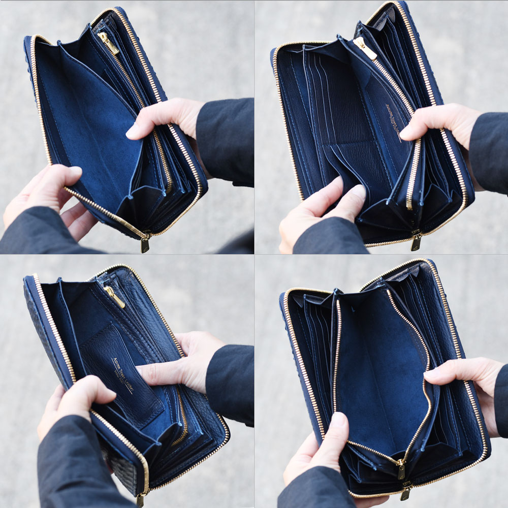 BAGGY PORT（バギーポート） 長財布 ラウンド ラウンドファスナー 蛇革