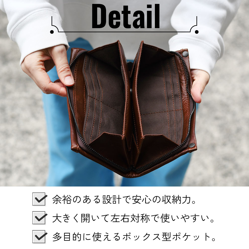 BAGGY PORT（バギーポート） ラウンドファスナー長財布 メンズ 本革