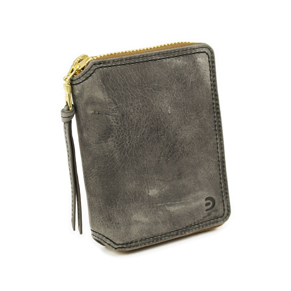 二つ折り財布 ラウンドファスナー BOX型小銭入れ BAGGY PORT