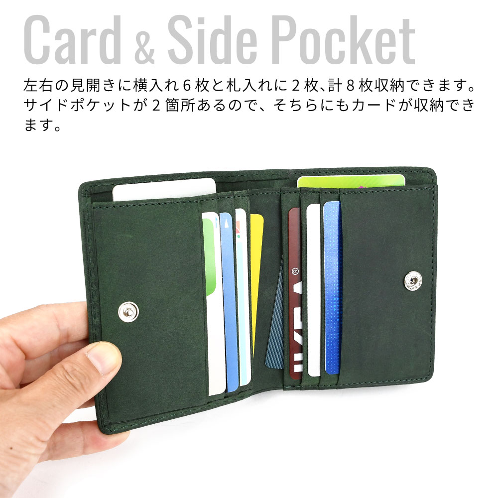 BAGGY PORT 二つ折り財布 縦型 L字ファスナー小銭入れ