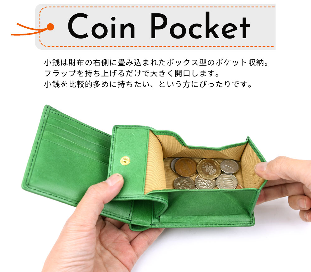BAGGY PORT 二つ折り財布 小銭入れあり カード10枚 札入れ仕切り