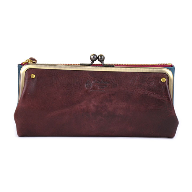 がま口長財布 レディース 二つ折り さいふ レザー 革 Cuirdeson