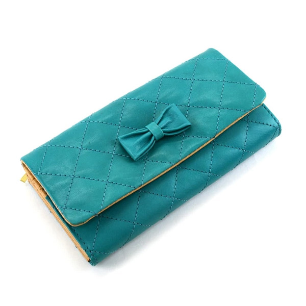 長財布 リボンキルティング 本革 レディース 財布 Cuirdeson かぶせ