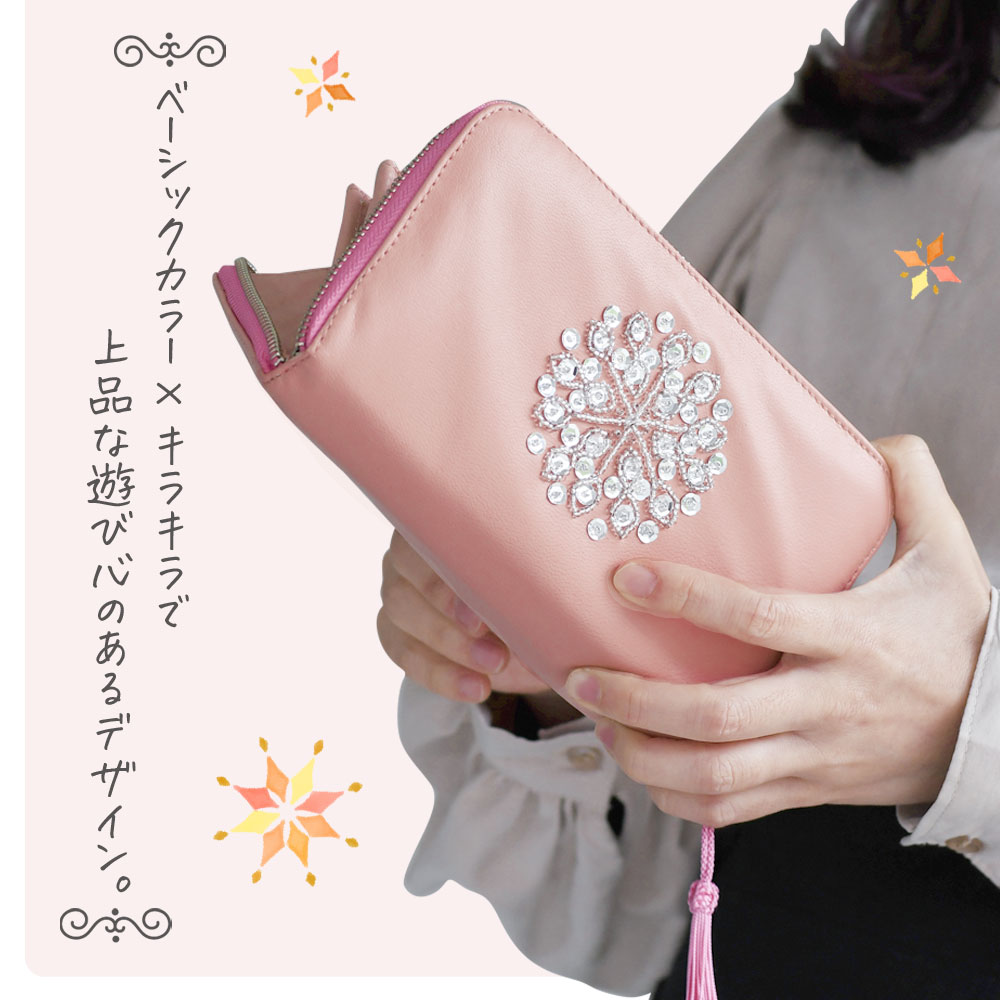 楽天市場】ブラック花柄 大人可愛い 花柄 和柄 財布 エナメル