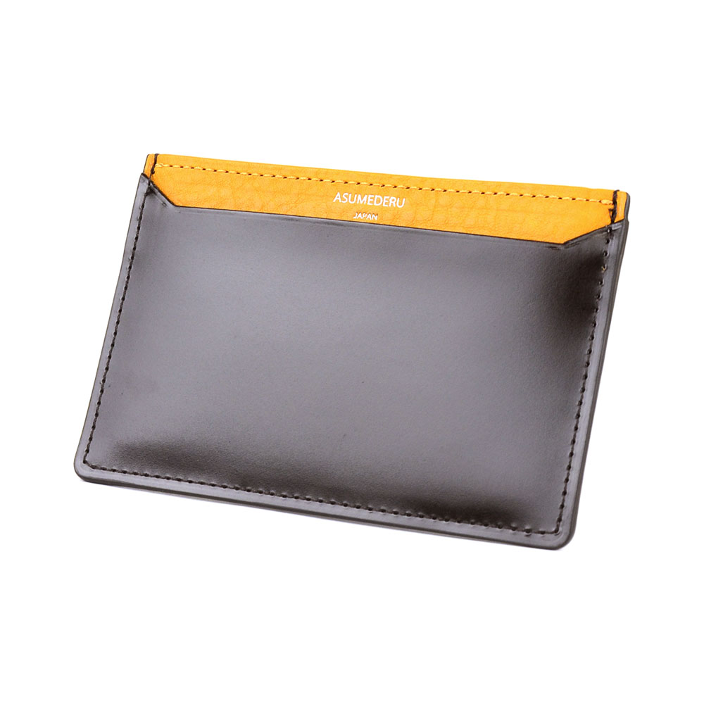 パスケース 定期入れ 単パス 極薄 ASUMEDERU 日本製 姫路レザー キップ