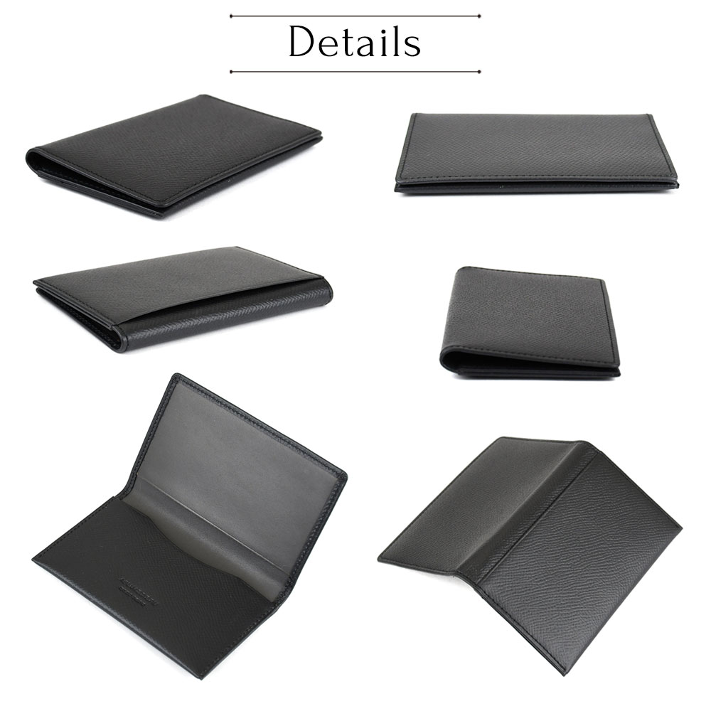 名刺入れ 薄型 マチ無し カーフレザー 日本製 ASUMEDERU アスメデル