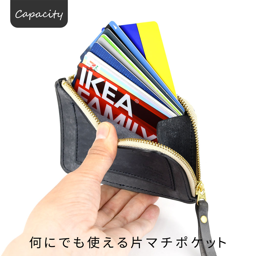 ミニ財布 L字ファスナー 日本製 イタリアンレザー 本革 LWFJ