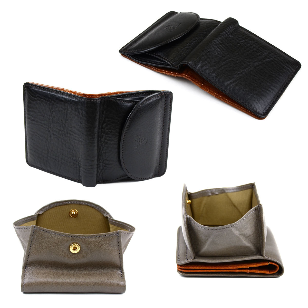 ▪︎新品▪︎ Folna フォルナ二つ折り財布 Folna 二つ折り財布 折りたたみ財布 ヌメオイルシュリンク 牛革